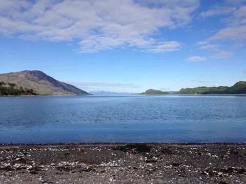 Camping from tent on Knoydart 
